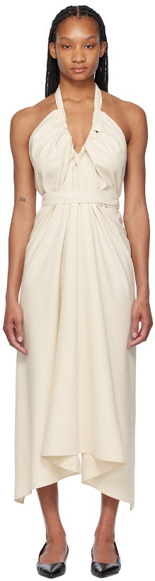 Photo: Baserange Off-White Node Maxi Dress