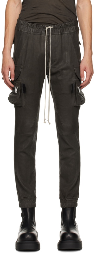 Photo: Rick Owens Gray Porterville Leather Pants