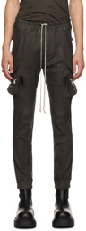 Rick Owens Gray Porterville Leather Pants