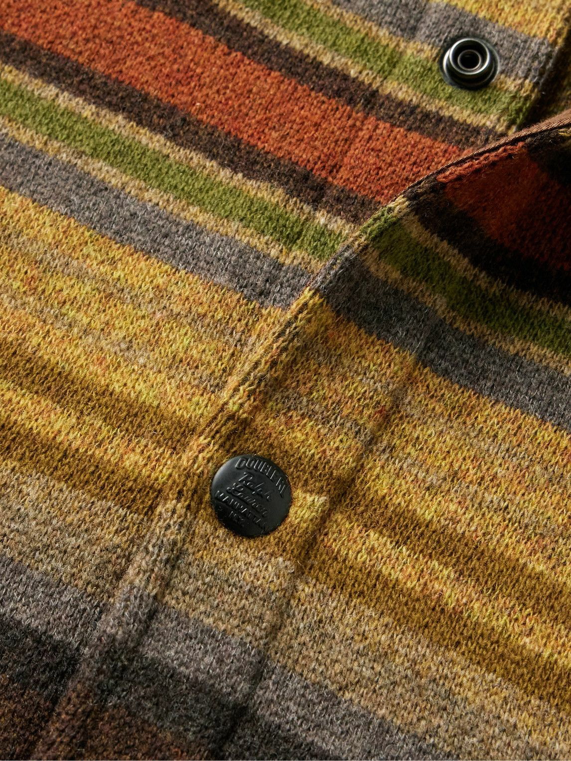 RRL - Striped Wool Overshirt - Brown RRL