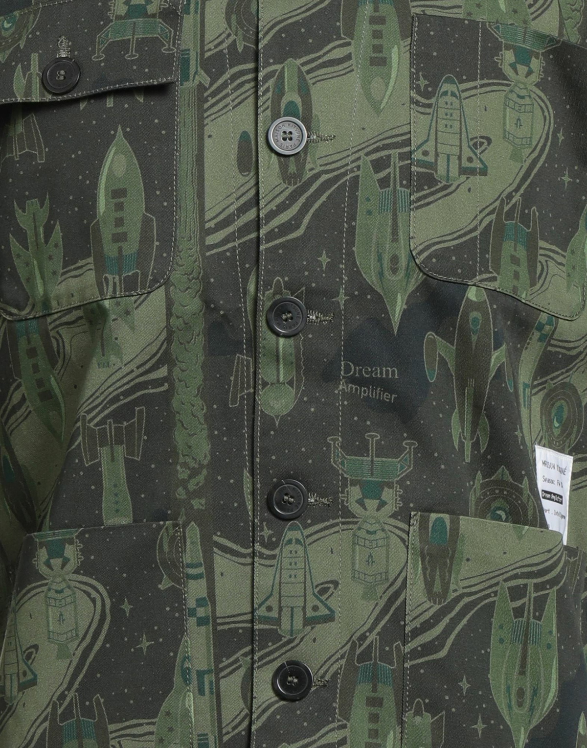 Maison Kitsuné Mens Shirt Dark in Green