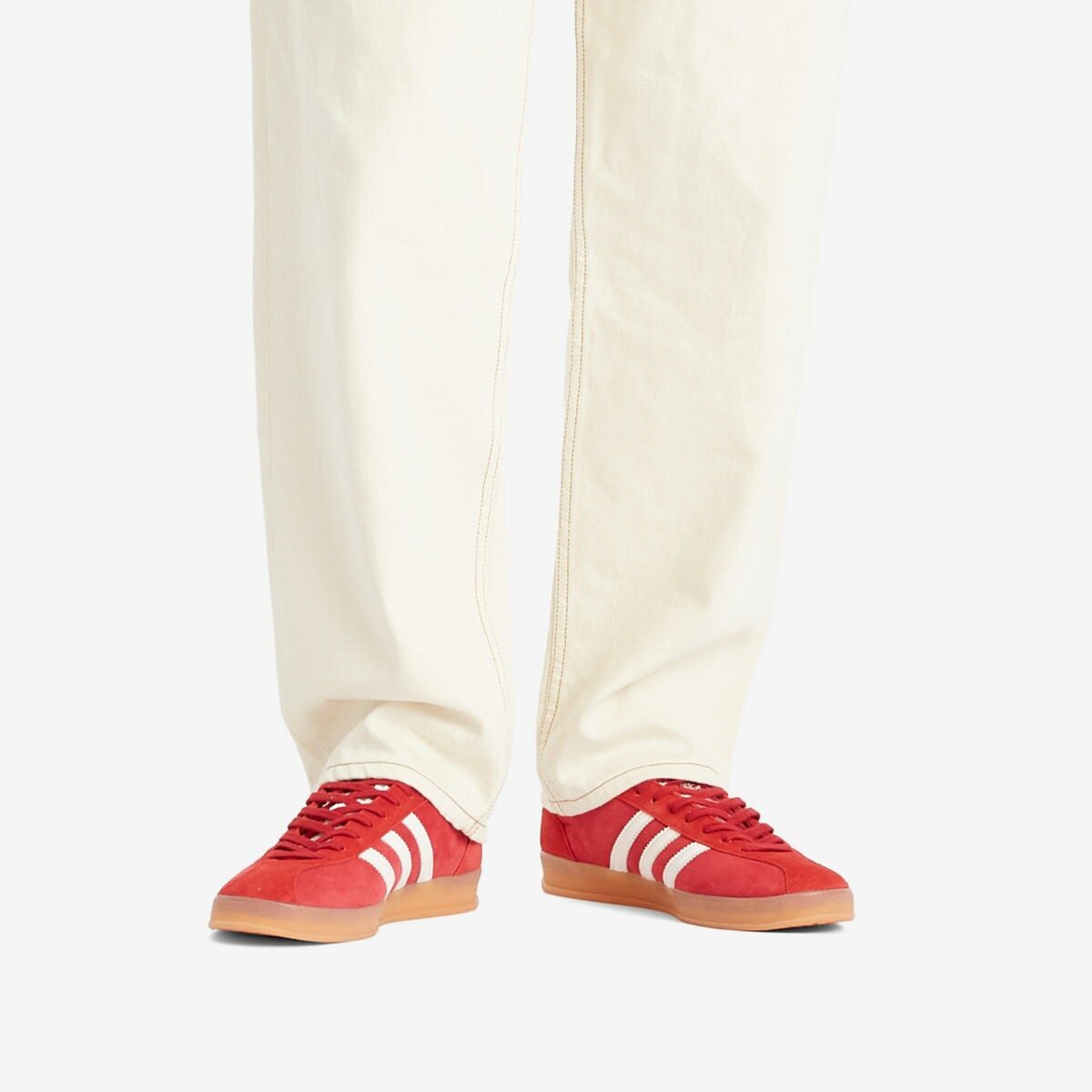 Adidas Gazelle Indoor Pro Sneaker in Team Victory Red/Core White adidas