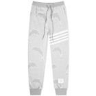 Thom Browne Dolphin Jacquard Four Bar Sweat Pant