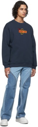 Dime Navy Garcons Crewneck Sweatshirt