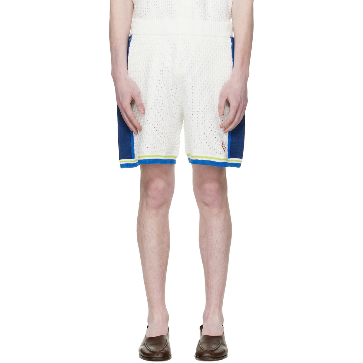 Casablanca Off-White Crochet Shorts