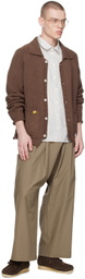 XENIA TELUNTS Brown 'The Evening' Cardigan