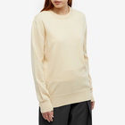 Jil Sander Crew Neck Knitted Jumper in Medium Beige