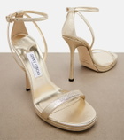 Jimmy Choo Moza leather platform sandals