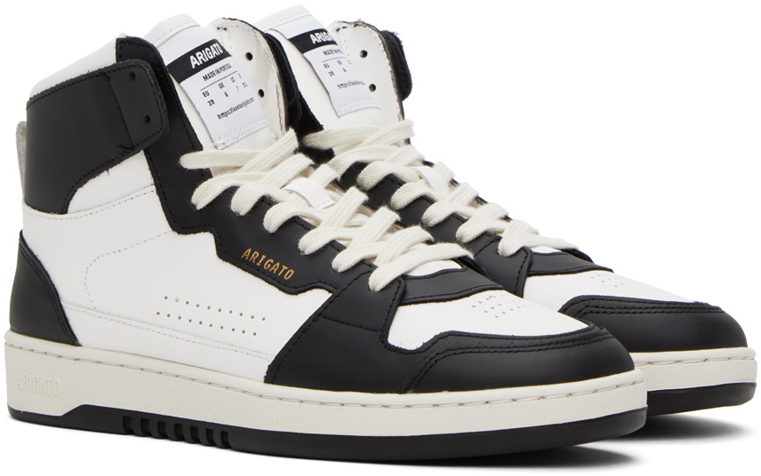 Axel Arigato White & Black Dice Hi Sneakers