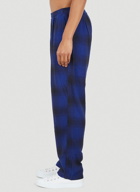 Ombre Plaid Pants in Blue