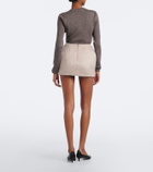 Magda Butrym Mohair and wool-blend miniskirt