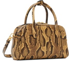 AMIRI Brown Python MA Bowling Bag