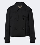 Burberry Double-breasted cotton gabardine jacket