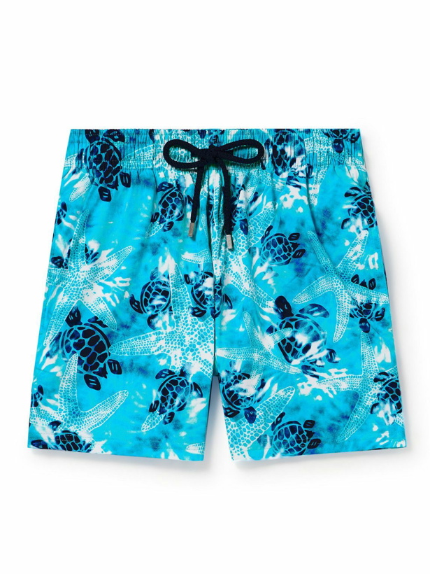 Photo: Vilebrequin - Moorise Slim-Fit Mid-Length Printed Swim Shorts - Blue