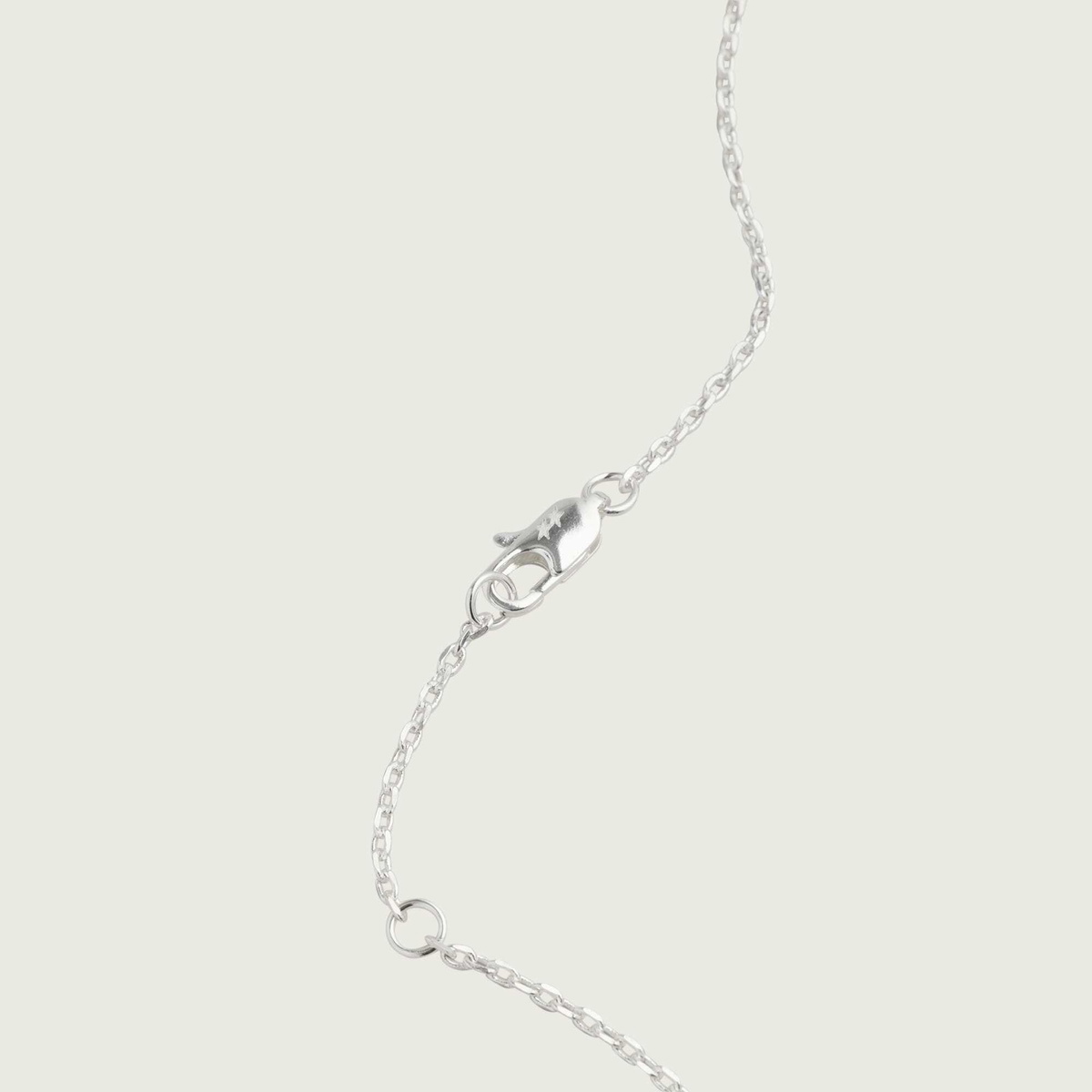 TwoJeys Tilted Necklace in Silver