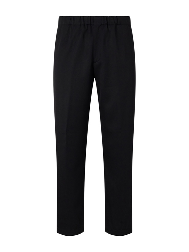 Photo: Lardini - Mid-rise Straight-Leg Wool-Twill Suit Trousers - Black