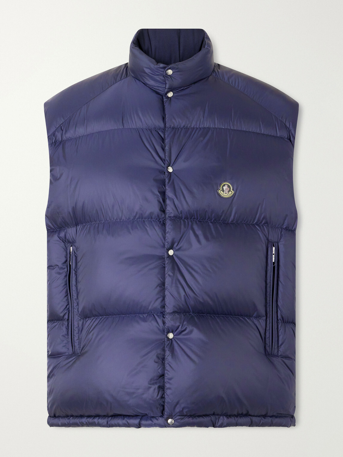 Moncler - Tibb Reversible Virgin Wool Down Gilet - Blue