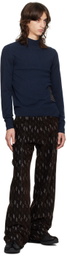 HYEIN SEO Navy Military Turtleneck & Gloves Set