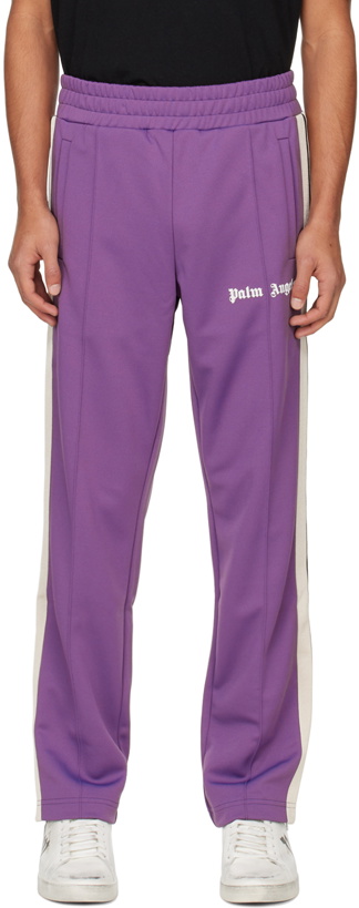 Photo: Palm Angels Purple Classic Track Pants