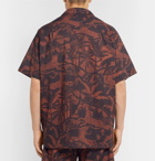 Desmond & Dempsey - Hercules Printed Cotton Pyjama Shirt - Men - Orange