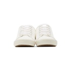 rag and bone White Canvas Court Sneakers