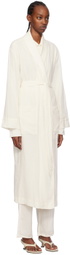 ÉTERNE Off-White Lennon Robe