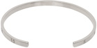 Maison Margiela Silver Engraved Cuff Bracelet