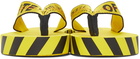 Off-White Yellow & Black Industrial Flip Flops