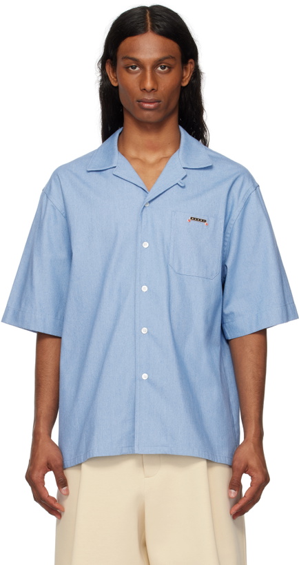 Photo: Marni Blue Denim Bowling Shirt