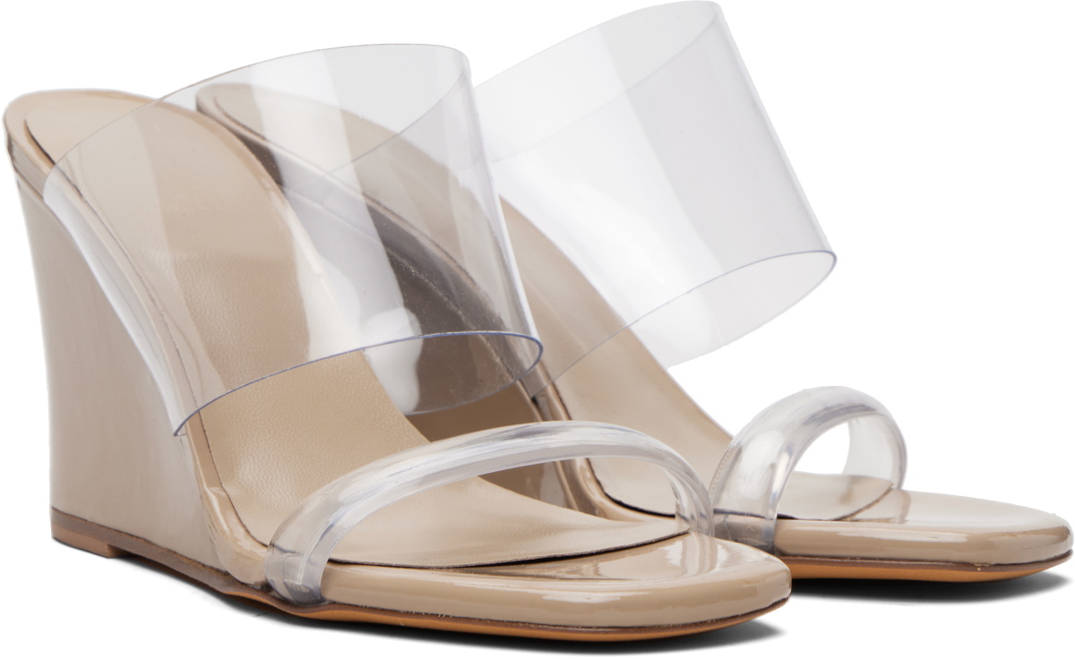 Maryam Nassir Zadeh Beige Olympia Wedge Heeled Sandals