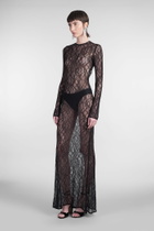 Laneus Dress Woman In Black Polyamide