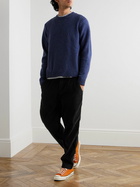 Folk - Signal Tapered Pleated Cotton-Corduroy Trousers - Black