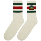 Gucci White Rainbow Eagle Socks