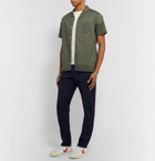 Officine Generale - Camp-Collar Printed Cotton Shirt - Green