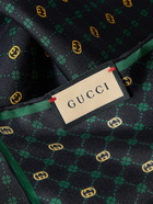 GUCCI - Printed Silk-Twill Pocket Square