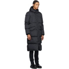 Herno Navy Down Long Stadium Coat