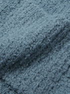 LE 17 SEPTEMBRE - Wool-Blend Bouclé Zip-Up Cardigan - Blue