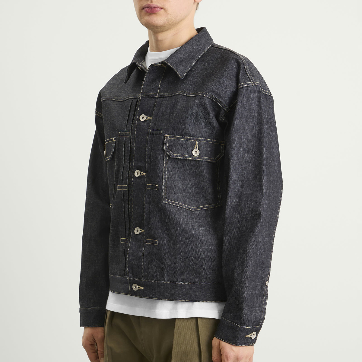 Neighborhood Men's Rigid Denim Type-2 Jacket in Indigo Neighborhood