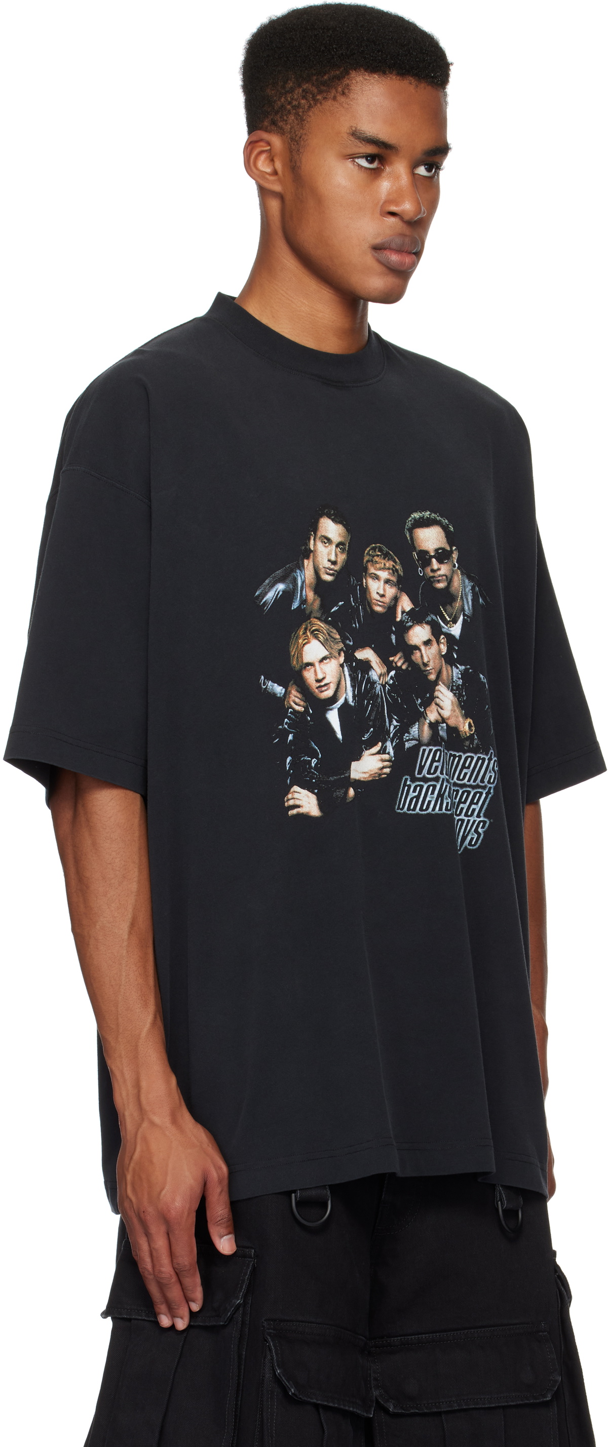 vetements 21ss Tシャツ VETEMENTS Black 'Backstreet Boys' Oversized T-shirt Vetements