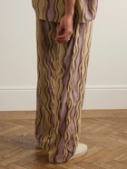 Jacquemus - Straight-Leg Printed Voile Drawstring Trousers - Brown