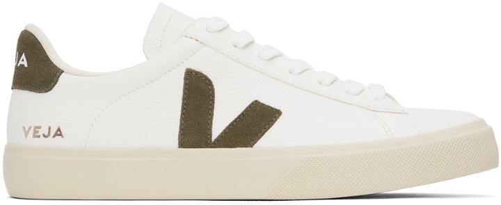 Photo: VEJA White & Brown Campo Leather Sneakers