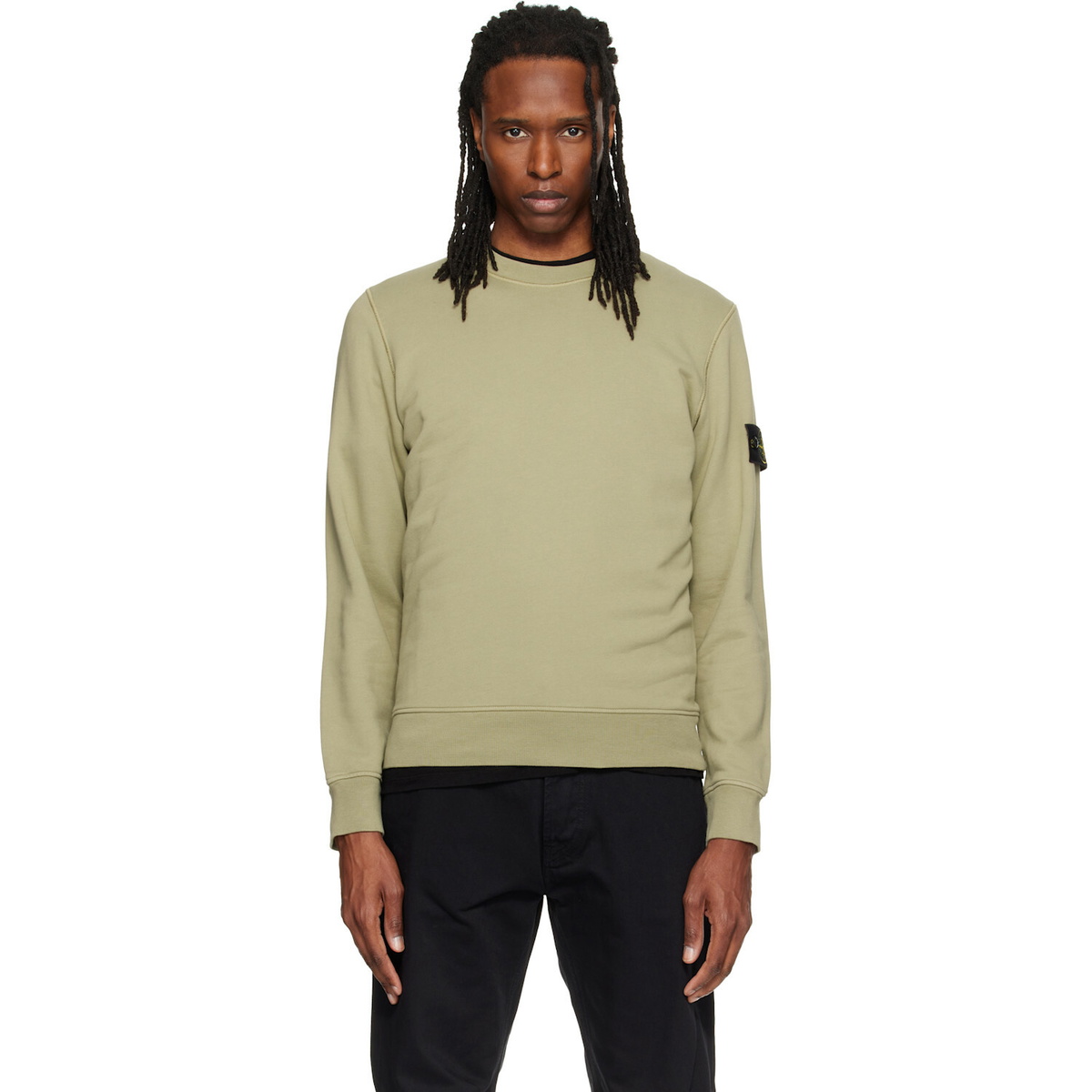 Stone Island Green 6100060 Organic Cotton Sweatshirt