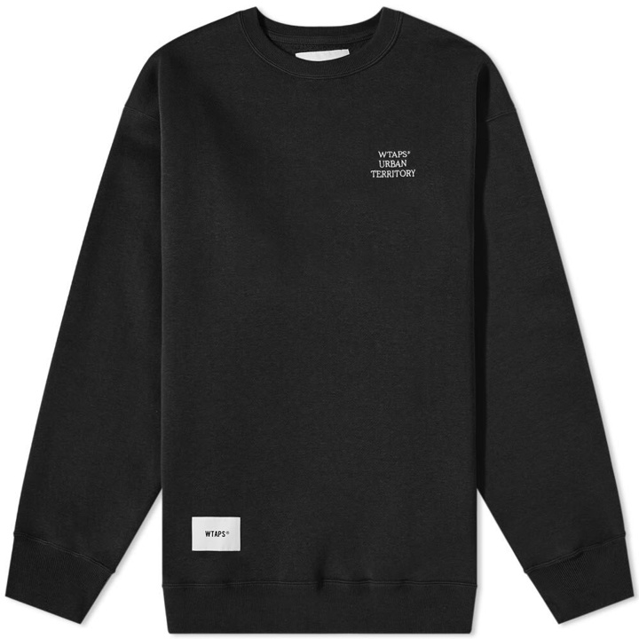 Photo: WTAPS Men's All 02 Logo Crew Sweat in Black