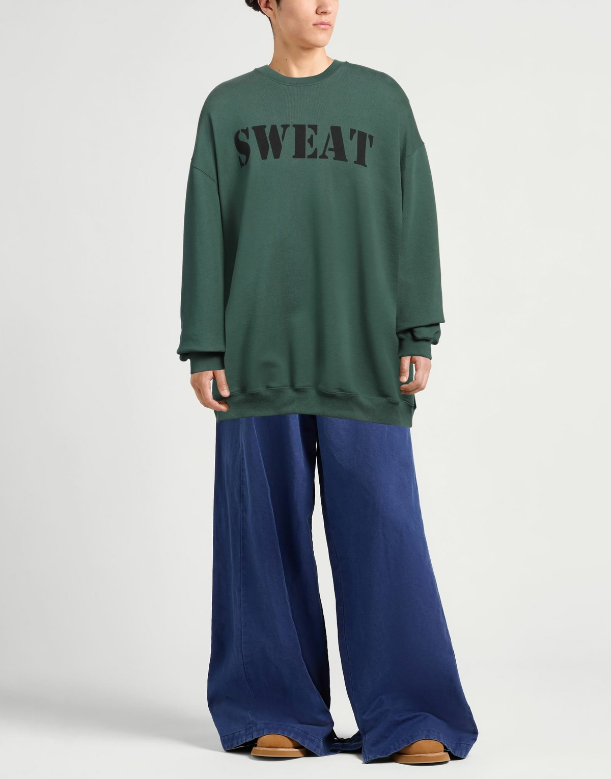 Vetements Mens Sweatshirt Emerald in Green