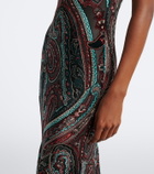 Etro Paisley velvet devoré gown