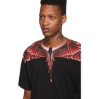 Marcelo Burlon County of Milan Black Red Ghost Wings T-Shirt