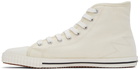 Palm Angels Off-White Vulcanized High-Top Sneakers