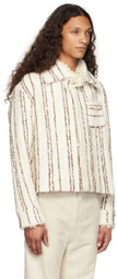 young n sang Off-White Hand-Woven Jacket
