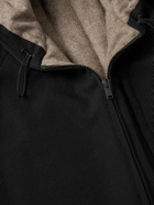 The Row - Horatio Padded Wool-Twill Hooded Coat - Black