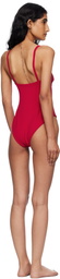 Haight Red Crepe Tamis Swimsuit